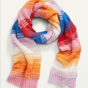Old navy crocheted multicolor scarf